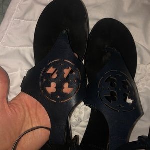 BRAND NEW Tory Burch black sandals with wedge